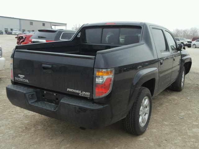 2HJYK16416H570313 - 2006 HONDA RIDGELINE BLACK photo 4