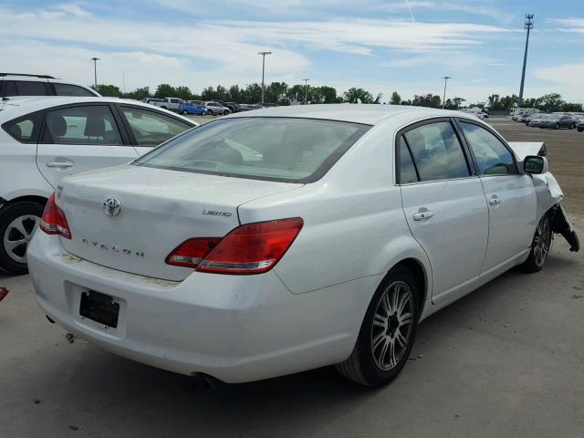 4T1BK36BX7U252110 - 2007 TOYOTA AVALON XL WHITE photo 4