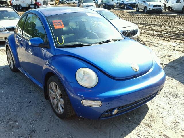 3VWCD21C13M442855 - 2003 VOLKSWAGEN NEW BEETLE BLUE photo 1