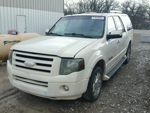 1FMFK19507LA39572 - 2007 FORD EXPEDITION WHITE photo 2