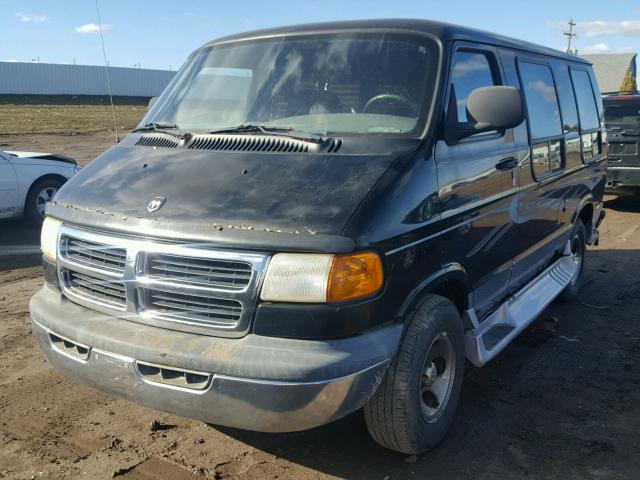 2B6HB11X7YK154475 - 2000 DODGE RAM VAN B1 BLACK photo 2