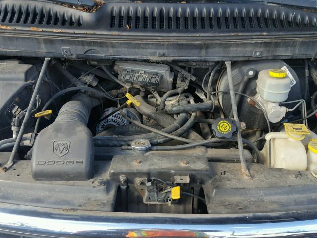 2B6HB11X7YK154475 - 2000 DODGE RAM VAN B1 BLACK photo 7