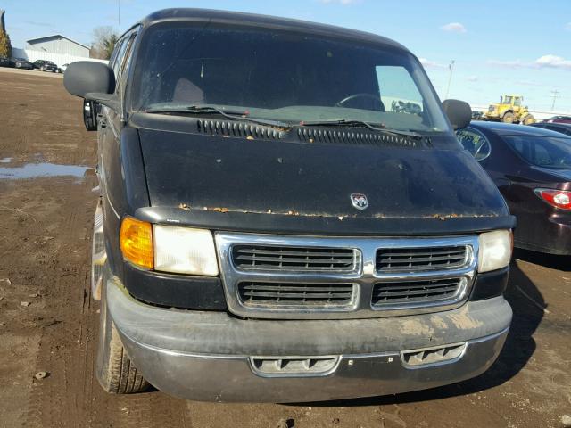 2B6HB11X7YK154475 - 2000 DODGE RAM VAN B1 BLACK photo 9