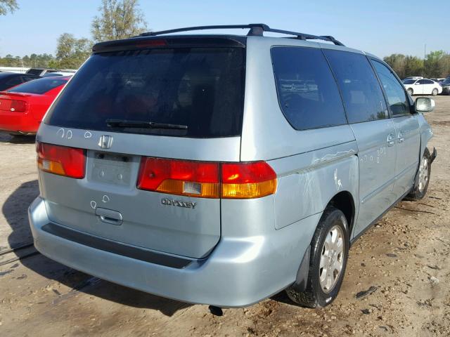 2HKRL18042H586085 - 2002 HONDA ODYSSEY EX BLUE photo 4