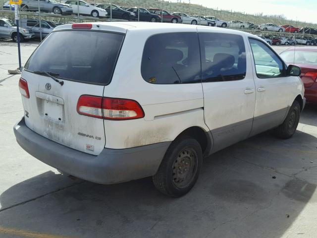 4T3ZF19C91U376444 - 2001 TOYOTA SIENNA CE WHITE photo 4