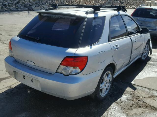 JF1GG29634G804017 - 2004 SUBARU IMPREZA WR SILVER photo 4