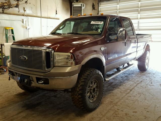 1FTWW31P25EC27044 - 2005 FORD F350 SRW S BROWN photo 2