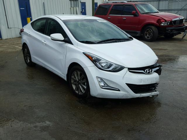 5NPDH4AE4GH725092 - 2016 HYUNDAI ELANTRA SE WHITE photo 1