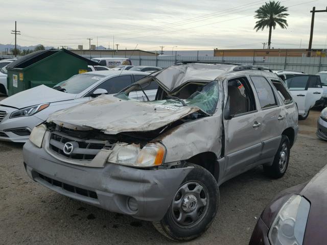 4F2UU07B41KM21657 - 2001 MAZDA TRIBUTE DX BEIGE photo 2