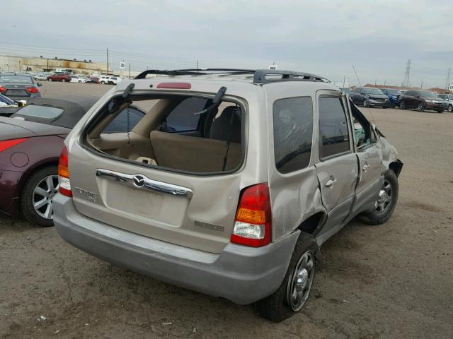 4F2UU07B41KM21657 - 2001 MAZDA TRIBUTE DX BEIGE photo 4