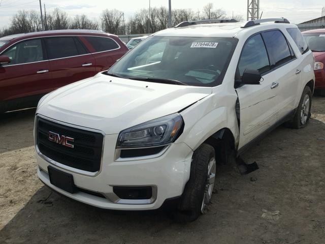 1GKKVPKD1DJ198935 - 2013 GMC ACADIA SLE WHITE photo 2