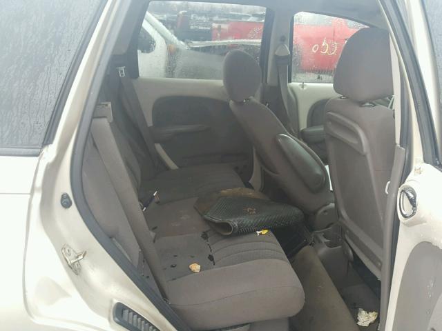 3C4FY58B75T639900 - 2005 CHRYSLER PT CRUISER TAN photo 6