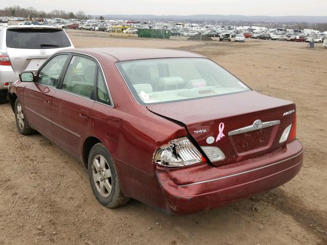 4T1BF28B31U193520 - 2001 TOYOTA AVALON XL RED photo 3