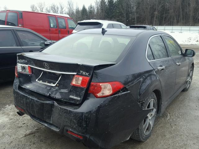 JH4CU2E80CC014820 - 2012 ACURA TSX SE BLACK photo 4