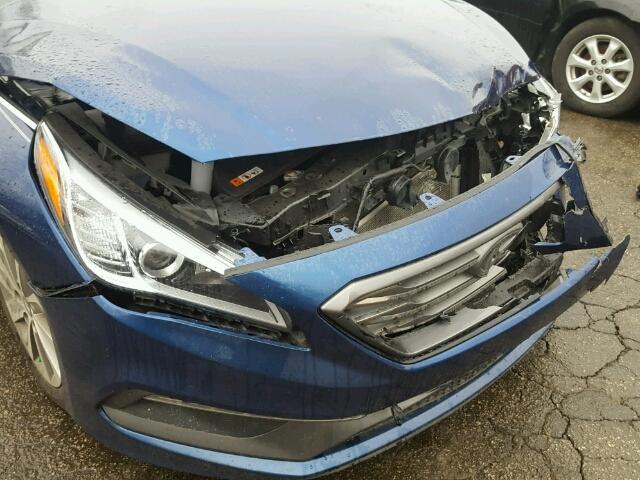 5NPE34AFXHH477377 - 2017 HYUNDAI SONATA SPO BLUE photo 9