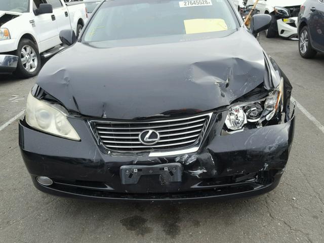 JTHBJ46G872140750 - 2007 LEXUS ES 350 BLACK photo 9