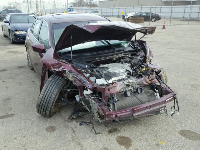 1HGCP3F82CA030625 - 2012 HONDA ACCORD EXL MAROON photo 1