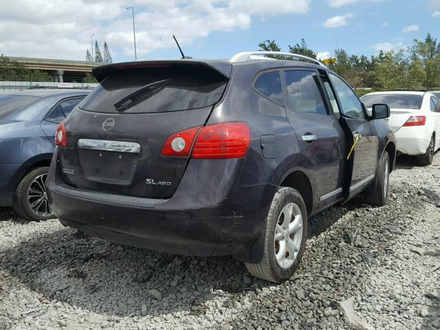 JN8AS5MV2BW314562 - 2011 NISSAN ROGUE S BLACK photo 4