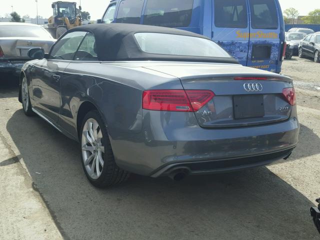 WAUMFAFH1FN009897 - 2015 AUDI A5 PREMIUM GRAY photo 3