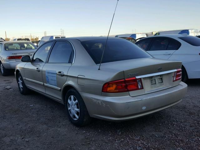 KNAGD126515052607 - 2001 KIA OPTIMA MAG GOLD photo 3