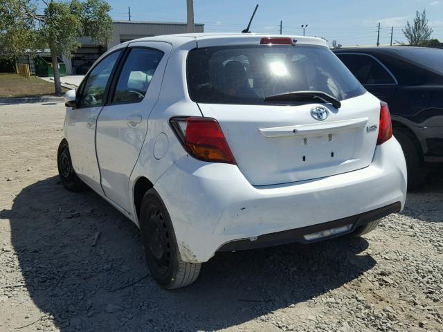 VNKKTUD36GA067385 - 2016 TOYOTA YARIS L WHITE photo 3