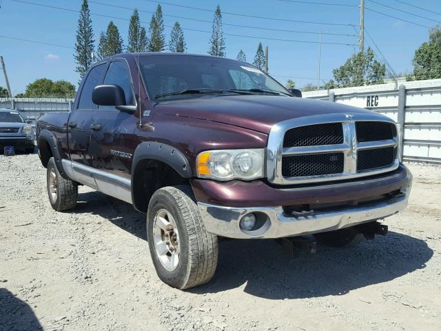 3D7KS28D75G768704 - 2005 DODGE RAM 2500 S BURGUNDY photo 1