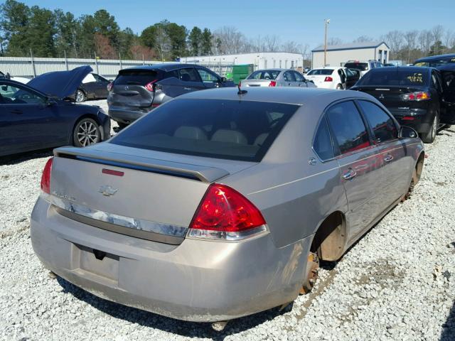 2G1WU58R679165929 - 2007 CHEVROLET IMPALA LTZ GOLD photo 4