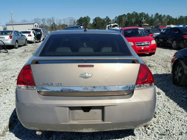 2G1WU58R679165929 - 2007 CHEVROLET IMPALA LTZ GOLD photo 9