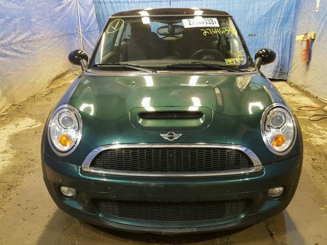 WMWMF73577TL92545 - 2007 MINI COOPER S GREEN photo 9