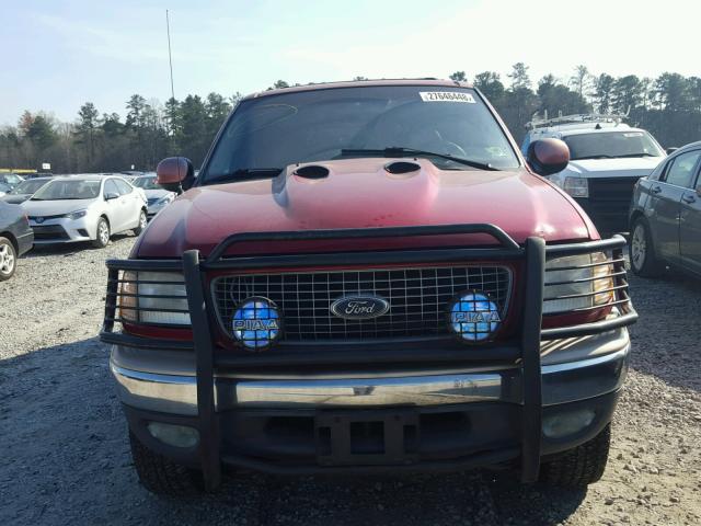 1FMPU18L3XLB73846 - 1999 FORD EXPEDITION RED photo 9