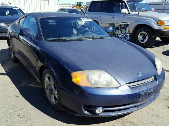 KMHHN65F53U080814 - 2003 HYUNDAI TIBURON GT BLUE photo 1