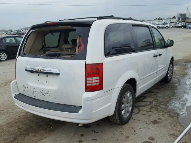 2A8HR44H68R727279 - 2008 CHRYSLER TOWN & COU WHITE photo 4