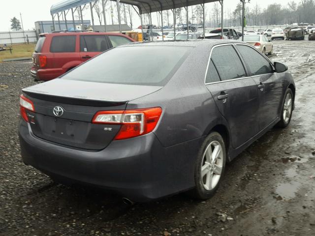 4T1BF1FK3EU828089 - 2014 TOYOTA CAMRY L GRAY photo 4