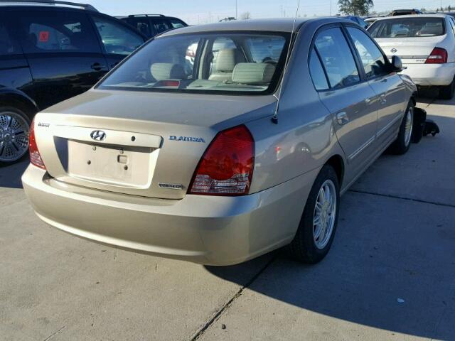 KMHDN46D26U362378 - 2006 HYUNDAI ELANTRA GL GOLD photo 4