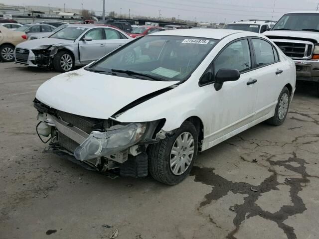 19XFA1F36AE073834 - 2010 HONDA CIVIC VP WHITE photo 2