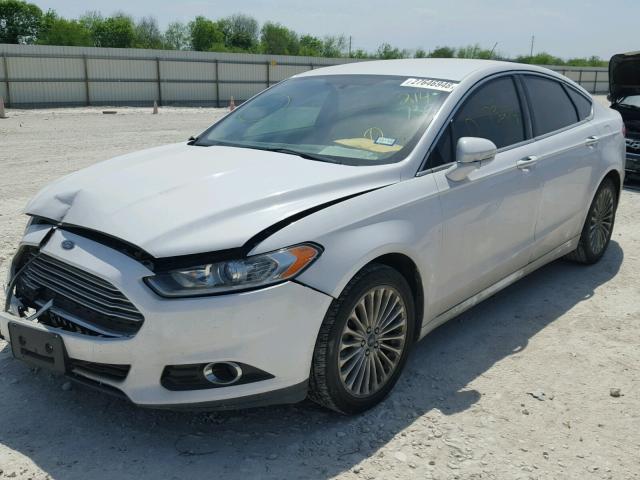 3FA6P0K90ER214730 - 2014 FORD FUSION TIT WHITE photo 2