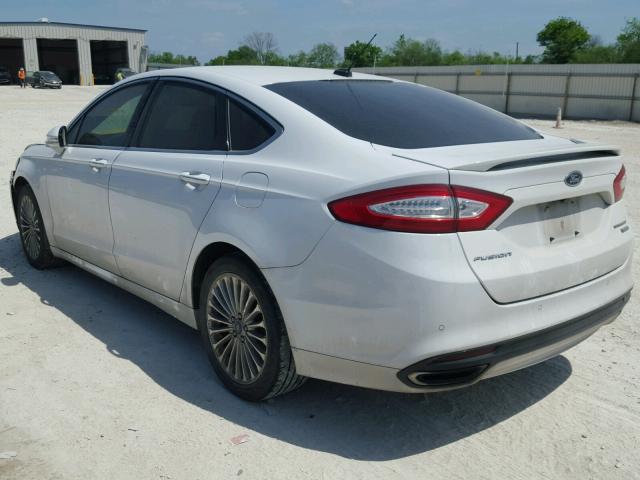 3FA6P0K90ER214730 - 2014 FORD FUSION TIT WHITE photo 3