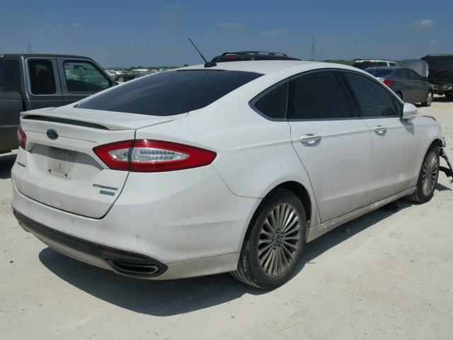 3FA6P0K90ER214730 - 2014 FORD FUSION TIT WHITE photo 4