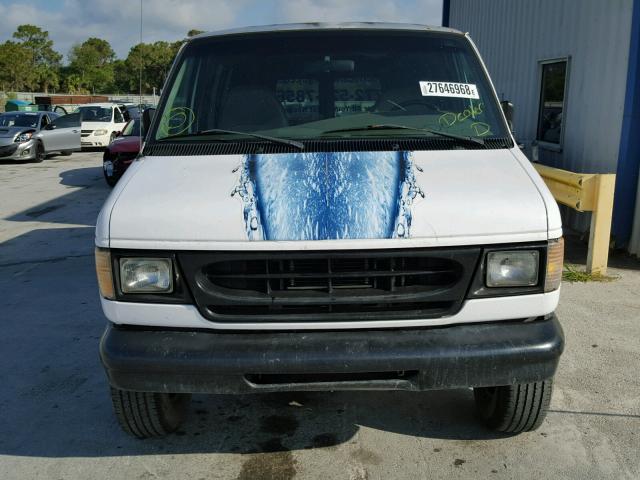 1FTNE2420YHB24085 - 2000 FORD ECONOLINE WHITE photo 9