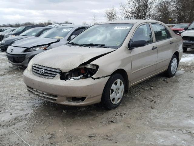 2T1BR32E24C798070 - 2004 TOYOTA COROLLA CE GOLD photo 2