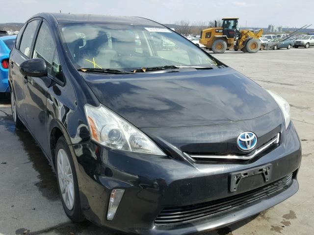 JTDZN3EU3C3079334 - 2012 TOYOTA PRIUS V BLACK photo 1