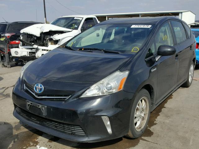 JTDZN3EU3C3079334 - 2012 TOYOTA PRIUS V BLACK photo 2