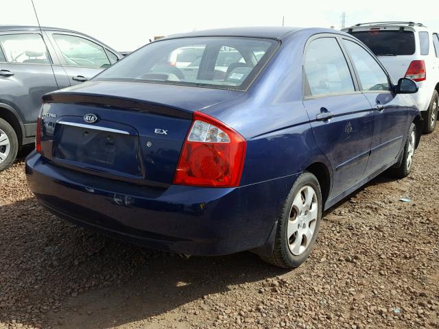 KNAFE121865244057 - 2006 KIA NEW SPECTR BLUE photo 4