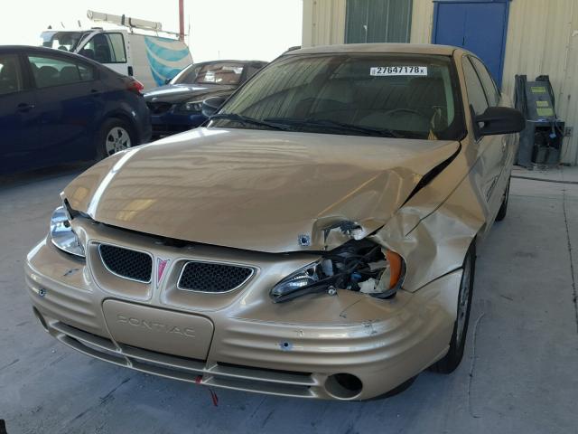 1G2NF52E61M526464 - 2001 PONTIAC GRAND AM S GOLD photo 2