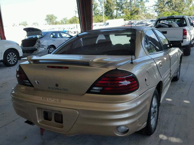 1G2NF52E61M526464 - 2001 PONTIAC GRAND AM S GOLD photo 4