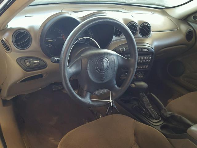 1G2NF52E61M526464 - 2001 PONTIAC GRAND AM S GOLD photo 9