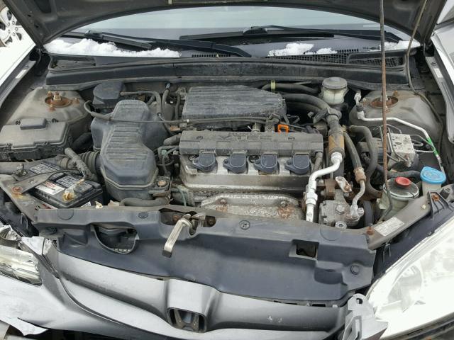 2HGES26725H618506 - 2005 HONDA CIVIC EX GRAY photo 7