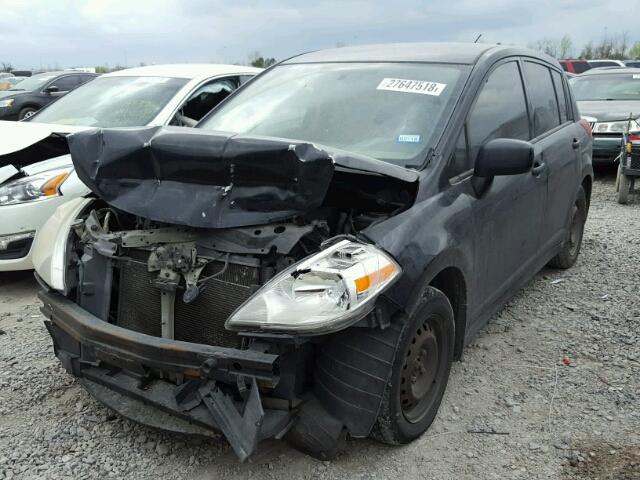 3N1BC13E49L363482 - 2009 NISSAN VERSA S BLACK photo 2