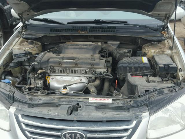 KNAFE122485493404 - 2008 KIA SPECTRA EX SILVER photo 7