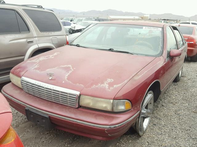 1G1BL52W7RR125299 - 1994 CHEVROLET CAPRICE CL BURGUNDY photo 2